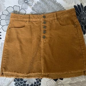 Corduroy style skirt